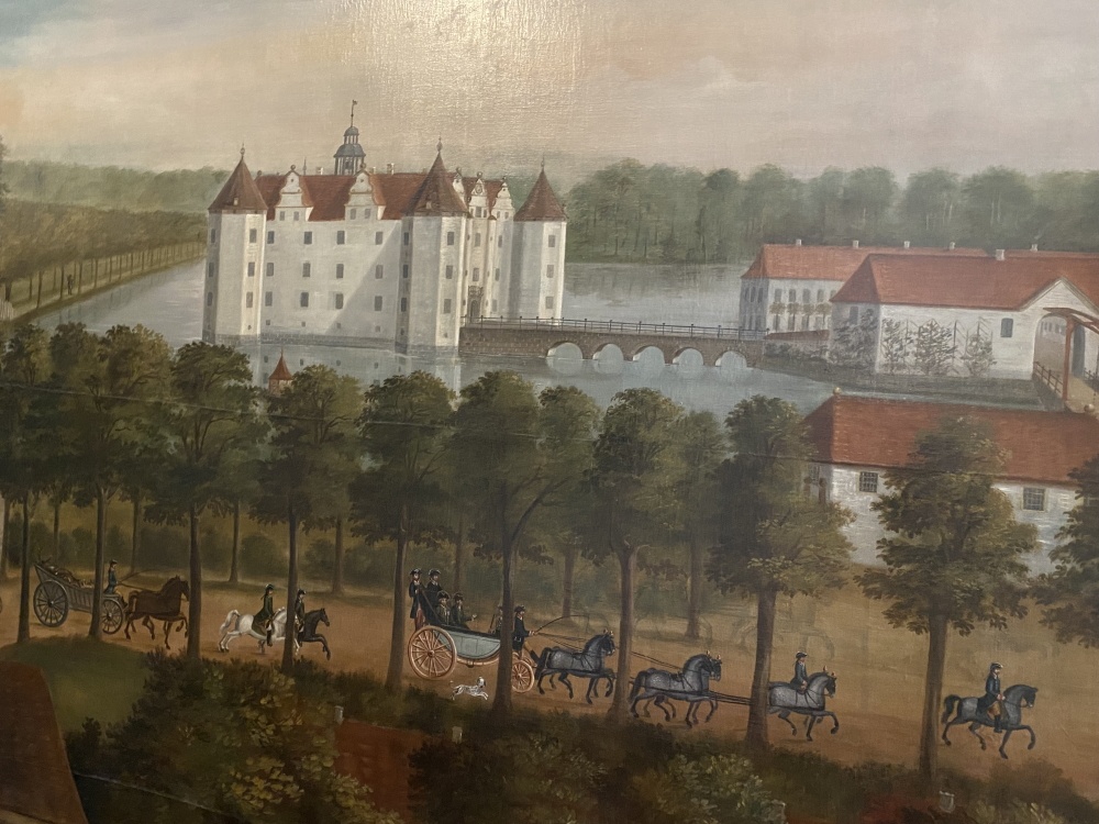 Fürstliche Vorreiter am Glücksburger Schloss 1755